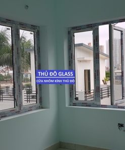 Cửa sổ mở quay 4 cánh nhôm xingfa rất được ưa chuộng